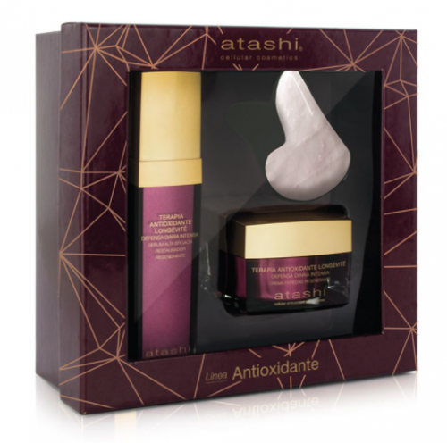ATASHI Cofre belleza ritual antioxidante Serum + crema antiedad 