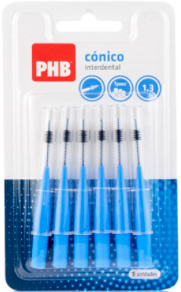 PHB Cepillo Interdental Conico 1,3 Azul 6 U