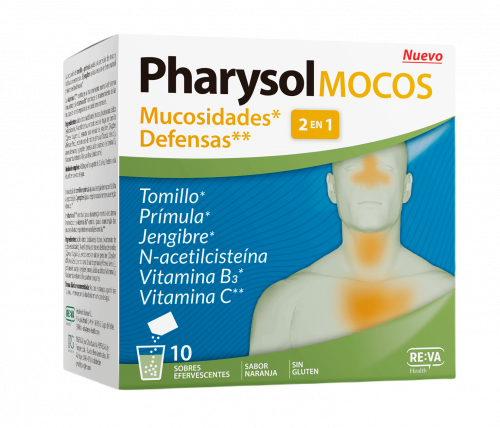 REVA PHARYSOL MOCOS 10 SOBRES EFERVESCENTES