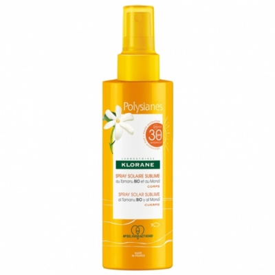 POLYSIANES KLORANE SPRAY SOLAR SUBLIME SPF+30 200ML