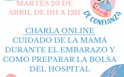 DIMARTS 20 D'ABRIL A LES 11H XERRADA ONLINE: CURA DE LA MARE DURANT L'EMBARÀS I COM PREPARAR LA BOSSA DE L'HOSPITAL
