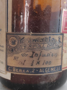 Frasco Farmacia E. Ripoll