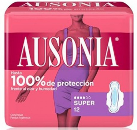 Ausonia Compresas AD Alas Super 12 Unidades