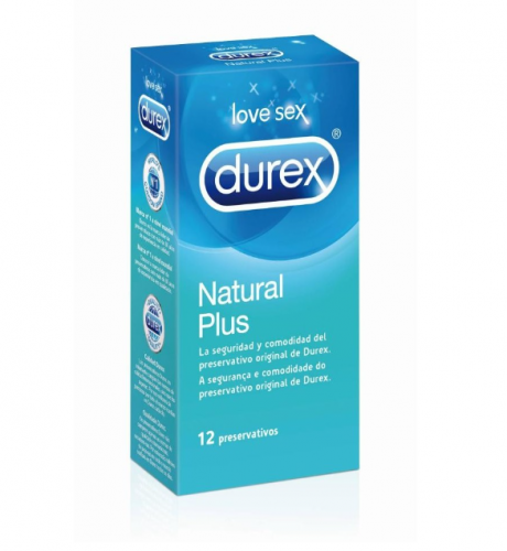 Durex Preservativo Natural Plus 12 Unidades
