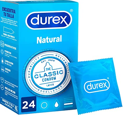 Durex Preservativos Naturals Plus 24 Unidades