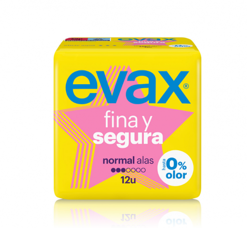 Evax Compresas Fina y Segura Alas Normal 12 Unidades