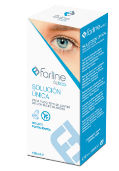 Farline Solucion Optica Unica Lentes de Contacto 100 Ml