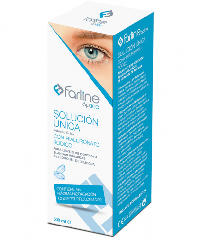Farline Solucion Optica Unica Lentes de Contacto 500 Ml