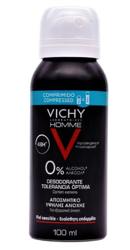 Vichy Homme Desodorante Sensitive Tolerancia Optima Aerosol 100 Ml