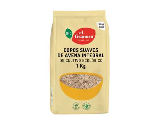 El Granero Copos Suaves Avena Integral (Cultivo Ecologico) 1kg