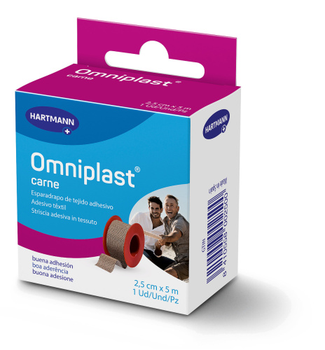 Esparadrapo Omniplast Hipoalerg Tela Resist 5 Mx2,5 Cm Piel/Beig
