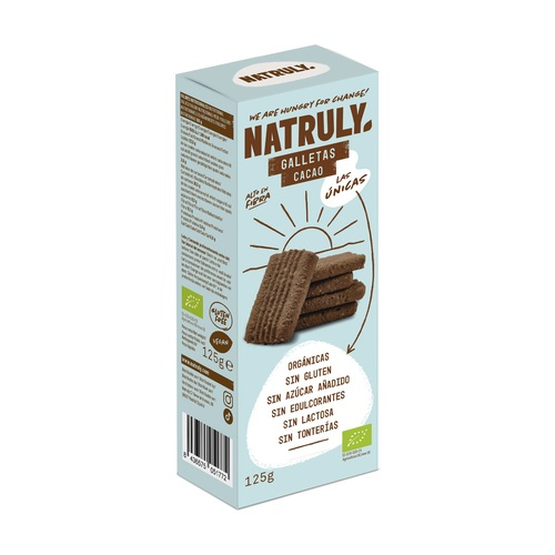 Natruly Galletas De Cacao Bio 125g