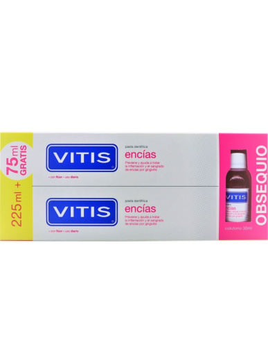 Vitis Encias Pack Pasta 150 Ml X 2 U (75 Ml Gratis)